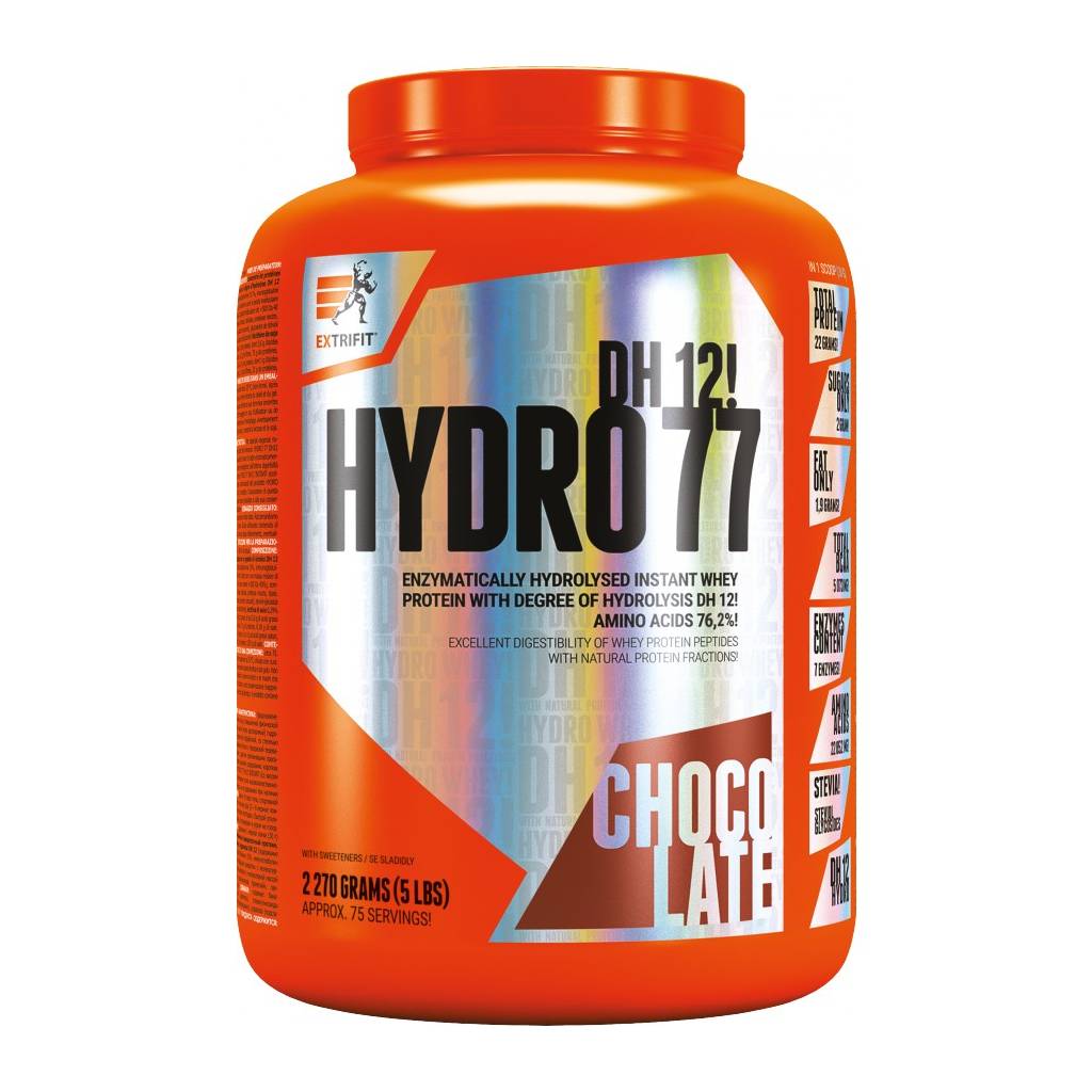 Extrifit Hydro protein 77 DH12, 2270 g Čokoláda