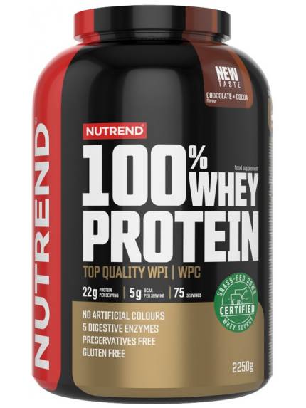Nutrend 100% Whey Protein NEW 2250 g Ledová káva