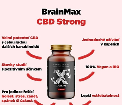BrainMax CéBéDé Strong 30 mg 30 kapslí