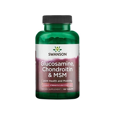 Swanson Glucosamine Chondroitin & MSM, 750 mg 120 tablet