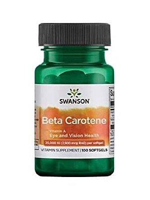 Swanson Beta Carotene 25 000 IU 100 kapslí
