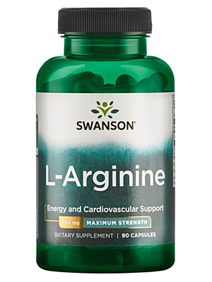 Swanson L-Arginin Max Strength 850 mg 90 kapslí