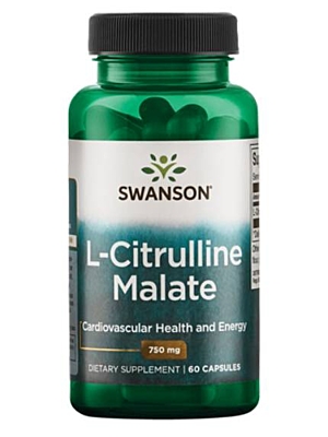 Swanson L-Citrulline Malate 750 mg 60 kapslí VÝPRODEJ - EXP 04/2022