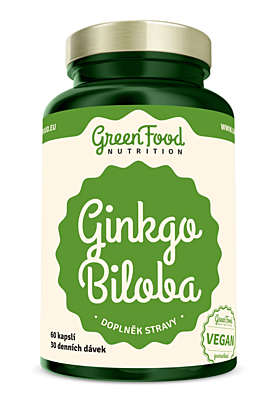 GreenFood Nutrition Ginkgo biloba 60 kapslí