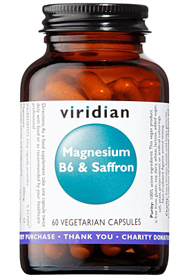 Viridian Magnesium B6 & Saffron 60 kapslí VÝPRODEJ