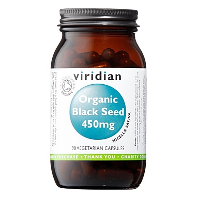 Viridian Black Seed Organic 450 mg 90 kapslí